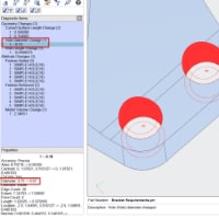CADIQ software highlights the differences in the 3D product models that students create compared to the models they were assigned to replicate.