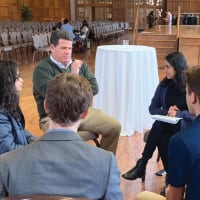 Lafayette Mayor Tony Roswarski mentors a team of students with the goal of fighting human trafficking.