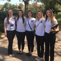 Aviation students at the Women in Aviation International Conference in Orlando, Florida