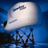 Hawker 900XP full flight simulator