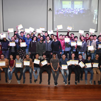 IronHacks student participants in Bogota, Colombia