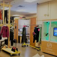 A Presso dry-cleaning kiosk in a costume and apparel department (Photo provided)