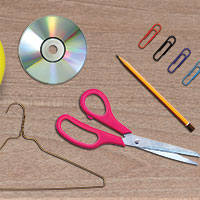 Examples of supplies used for the "Techie Time" virtual STEM camp