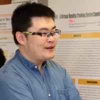 Jiahui Dong, graduate research assistant in the Department of Computer Graphics Technology, discusses his research project "CryoVR - Virtual Reality Augmented CryoEM Training"