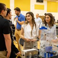 (Left to right) Andrew Nelson, Mitchel Mayer, Max Imler, Emily Laux and Taylor Jackson from the Endress and Hauser group.