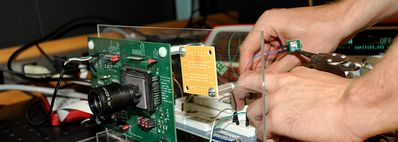 Daniel Leon-Salas is creating a way to harvest energy from a camera light sensor.