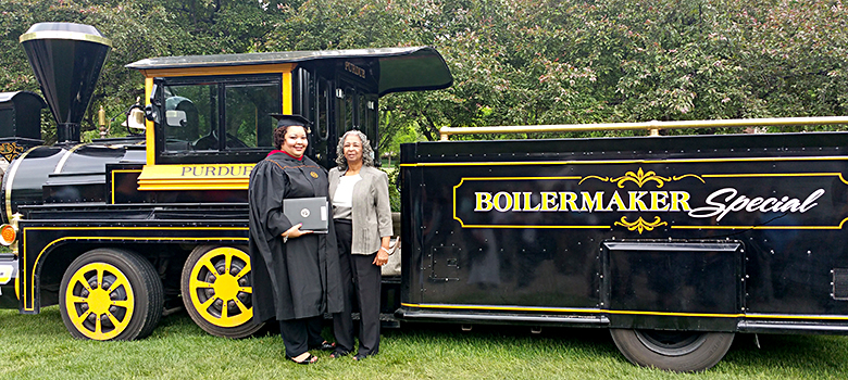 Natasha Harris at her graduation