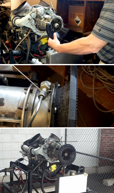 Photos of 3D printed inlet for Allison 250 engine