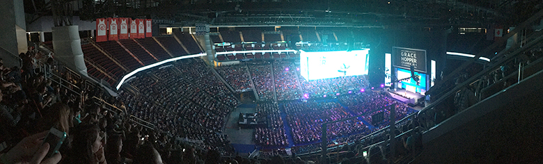 With 15,000 attendees, the conference held its keynote addresses in the Toyota Center.
