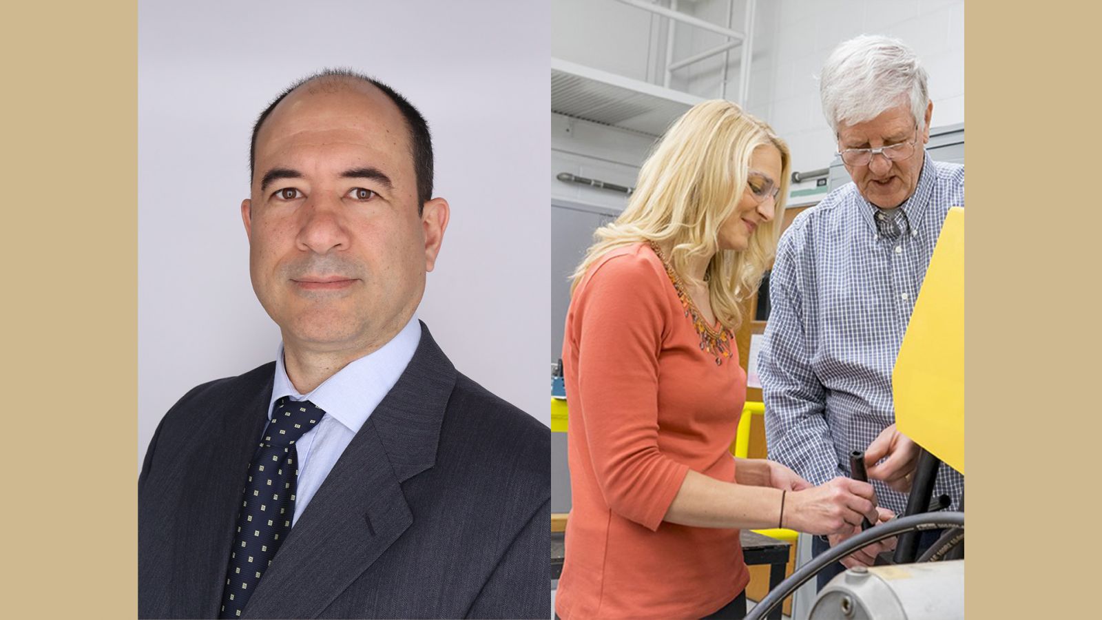 Bravo, left, and Newell, coauthors of the recent patent.