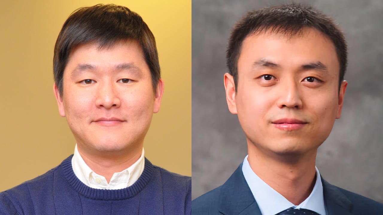 Byung-Cheol “B.C.” Min and Wenhai Sun, left to right.