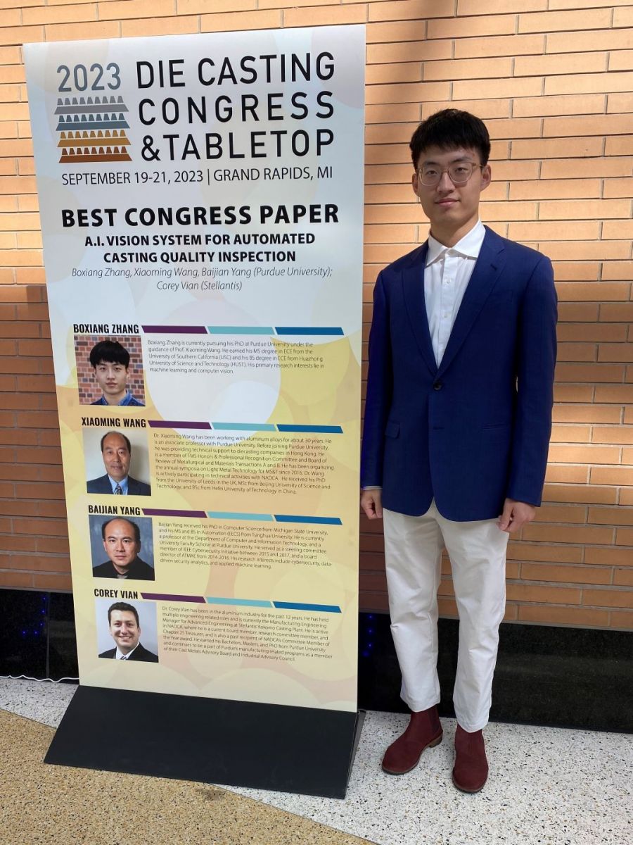 Boxiang Zhang at the NADCA 2023 conference. (Photo provided)