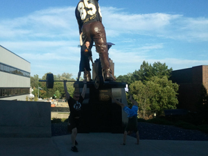 The Boilermaker Statue Football Jersey