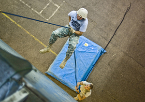 Purdue University ROTC Rappel