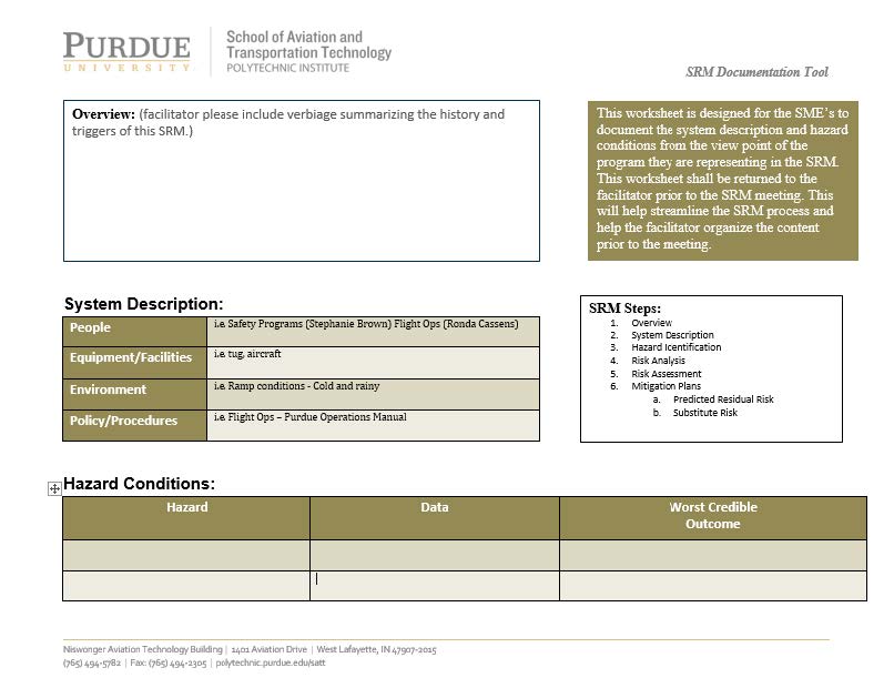 SRM Documentation Screen Shot