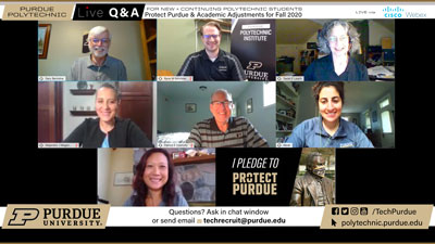 Gary Bertoline, Ryne Kerchner, Sarah Leach, Alejandra Magana, Patrick Connolly, Abrar Hammoud and April Cheung
