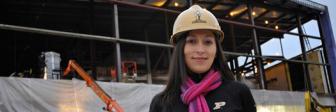 Students in Building Construction Management gain experience on active job sites