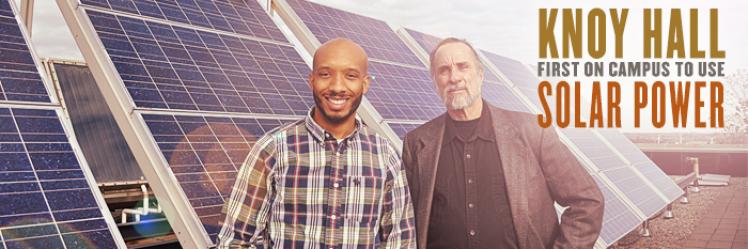 Knoy Hall first on campus to use solar power